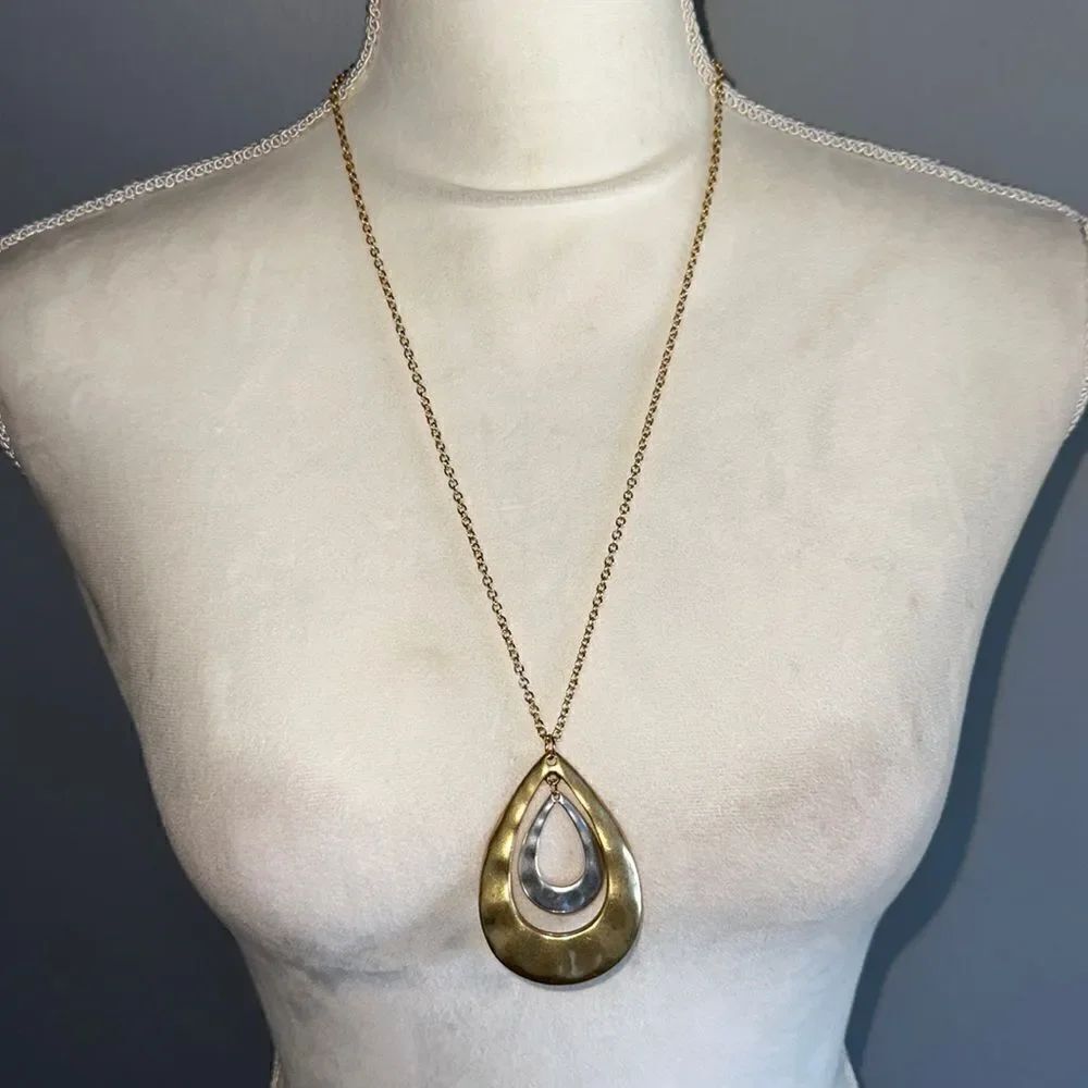 Double Tear Drop Lariat Necklace!